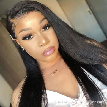 Wholesale Hair Wig Lace Front For Black Women Brazilian Human Remy Hair Transparent Frontal Lace Wig With Natural Hairline
